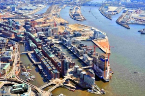 Panorama des Hafens. Hamburger Webcams online