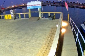 Pier des Deep Sea-Hauptquartiers. Port Aransas Webcams online