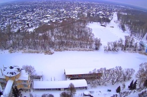 Damm. Blick auf den Tambow-Wald. Tambow Webcams