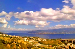 Panorama der Stadt. Messina-Webcams online