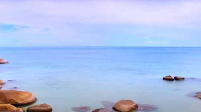 Der Strand des Crystal Bay Beach Resorts. Samui-Webcams