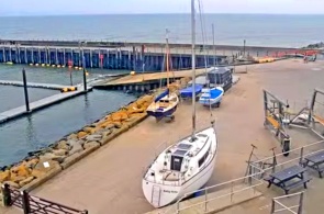 Bridport Hafen Westbucht. Webcams Dorset