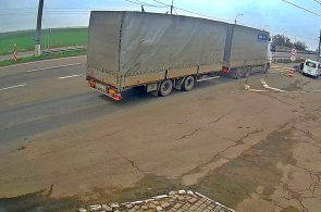 GVK-Punkt auf der Autobahn M14. Cherson-Webcams