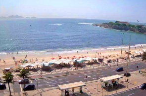 Copacabana-Strand. Winkel 3. Rio de Janeiro Webcams online