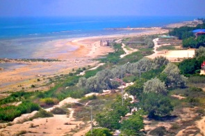 Sandy beaches. Webcams Aktau