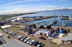 Blick auf den Südteil. Webcam Husavík