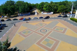 Webcam im Zentrum von Yeysk, am Theaterplatz