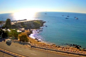 Blick auf den Hafen von Zephyros. Rhodos-Webcams online