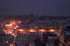 Panorama der Stadt. Pardubice Webcam online