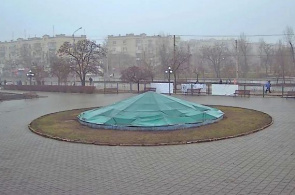 Brunnen des Stadtpalastes der Kultur. Webcams Severodonetsk online