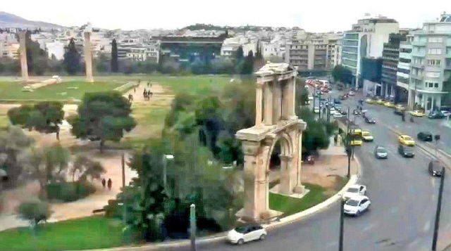 Bogen von Hadrian. Athen Webcams online