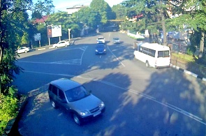 Kreuzung der Komsomolskaja-Straße. Webcams Tuapse