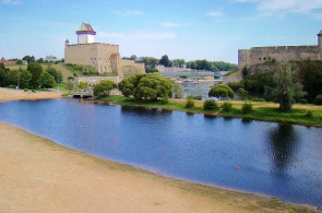 Festungen von Narva und Ivangorod in Echtzeit