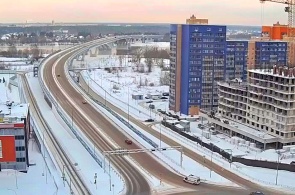 Brücke über die Wolga. Webcams Dubna