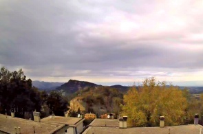 Livergnano, Panoramablick auf den Monte Adone. Bologna-Webcams